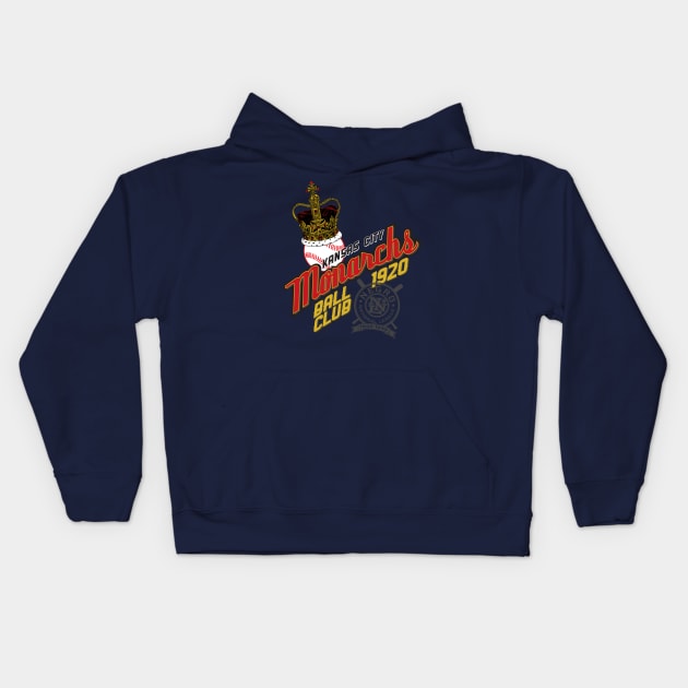 Kansas City Monarchs Kids Hoodie by MindsparkCreative